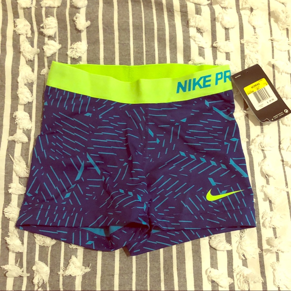 Nike pro blue and green